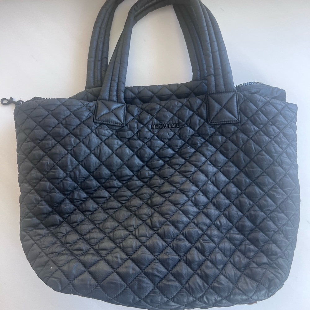 MZ Wallace Black Quilted Tote